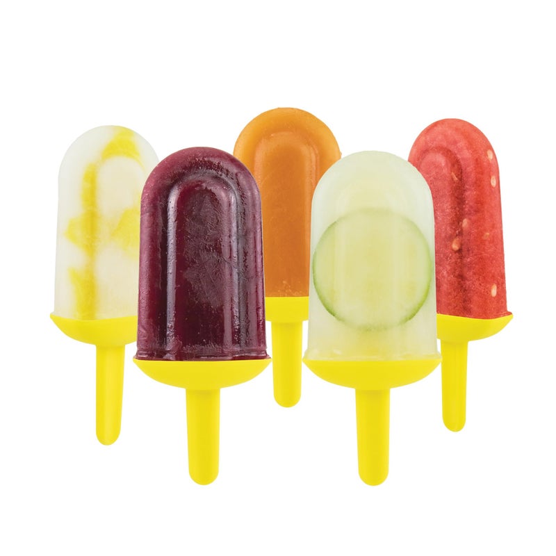 Tovolo Popsicle Molds with Sticks (5-Pack, Classic) - Reusable Ice Pop Molds & Sticks for Homemade Flavored Ice Pops & Frozen Snacks - Popsicle Maker with Stand, Dishwasher Safe & BPA-Free - Image 2